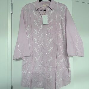 Julia Amory “Husband” Embroidered Shirt - NWT